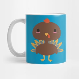 Kawaii turkey is happy to be your thanksgiving buddy Mug